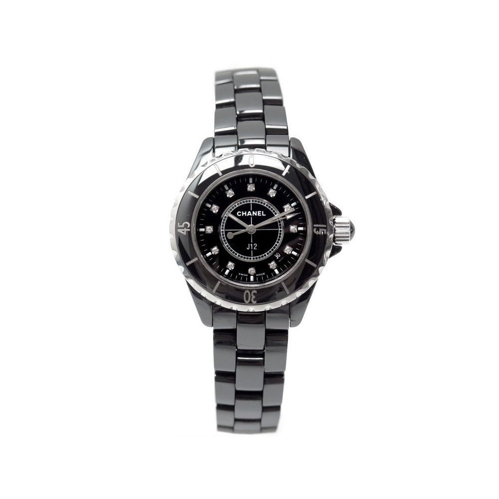 Pre-owned Chanel J12 33mm Titanium Ceramic Quartz Watch