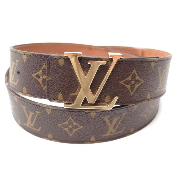 CEINTURE LOUIS VUITTON M9608 INITIALES LV EN TOILE MONOGRAM T100 MIXTE BELT 335€