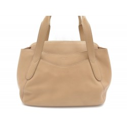 NEUF SAC A MAIN LANCEL OPERA PM BEIGE CUIR 