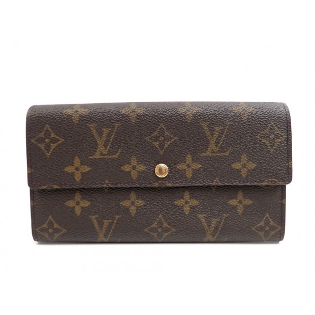 PORTEFEUILLE LOUIS VUITTON SARAH TOILE MONOGRAM LV PORTE MONNAIE CARTE 475€