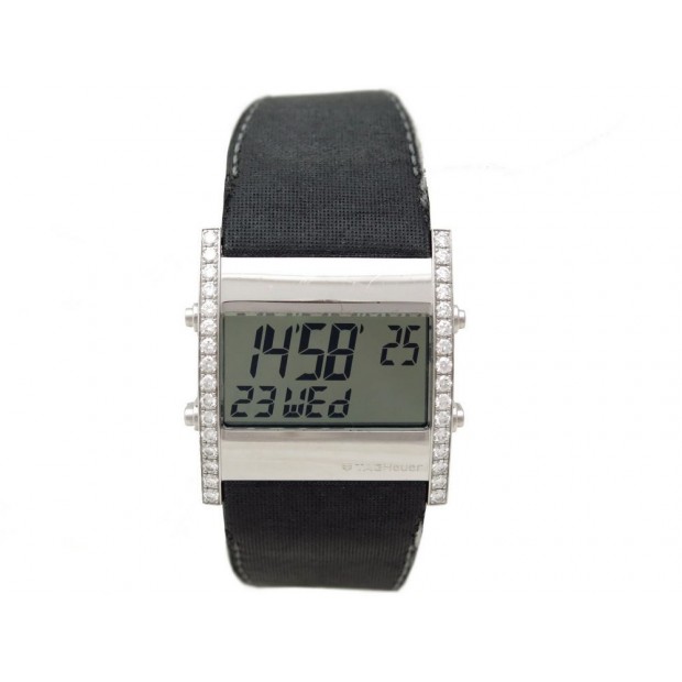 MONTRE TAG HEUER MICROTIMER DIGITAL ACIER DIAMANT FULL SET 