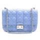 NEUF SAC A MAIN CHRISTIAN DIOR MISS MEDIUM EN CUIR CANNAGE BLEU HAND BAG 2750€