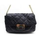 SAC A MAIN MICHAEL KORS SLOAN LARGE 30T2GSLF3N EN CUIR MATELASSE NOIR PURSE 250€