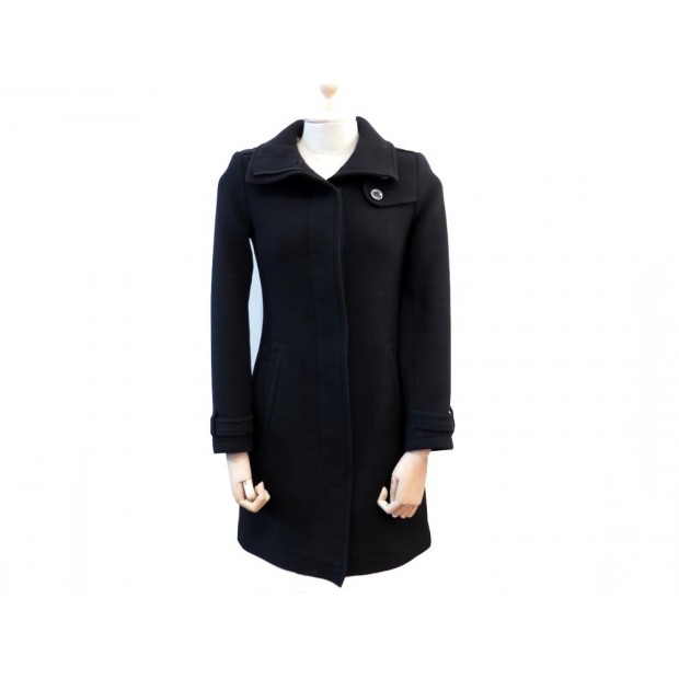 MANTEAU BURBERRY BRIT RUSHWORTH 376167 CABAN 3/4 36 S LAINE CACHEMIRE COAT 880€