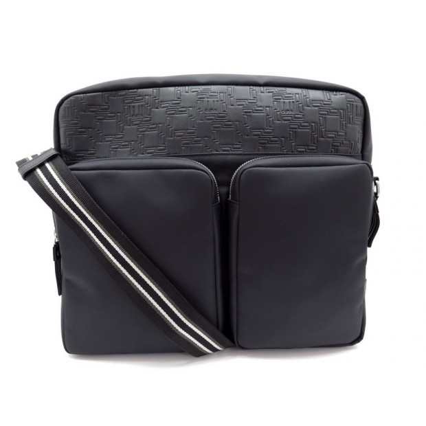 NEUF SAC A MAIN ALFRED DUNHILL BESACE SACOCHE MESSENGER BANDOULIERE NOIRE 695€