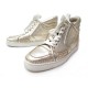 CHAUSSURES CHRISTIAN LOUBOUTIN SPORTY DUDE SPIKE 41.5 BASKETS EN CUIR DORE 1095€