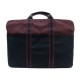 SAC HERMES PORTE DOCUMENT FOURRE TOUT TOILE COTON BORDEAUX DOCUMENT HOLDER 895€