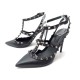 CHAUSSURES ESCARPINS VALENTINO ROCKSTUD CUIR NOIR 37.5 