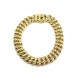 BRACELET EN MAILLE AMERICAINE 20 CM EN OR JAUNE 18K 19.9GR GOLD JEWEL KNIT