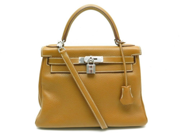 sac a main hermes kelly 28 bandouliere en cuir