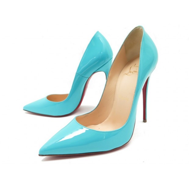 NEUF CHAUSSURES CHRISTIAN LOUBOUTIN SO KATE 120 PACIFIC 36.5 ESCARPINS CUIR 575€