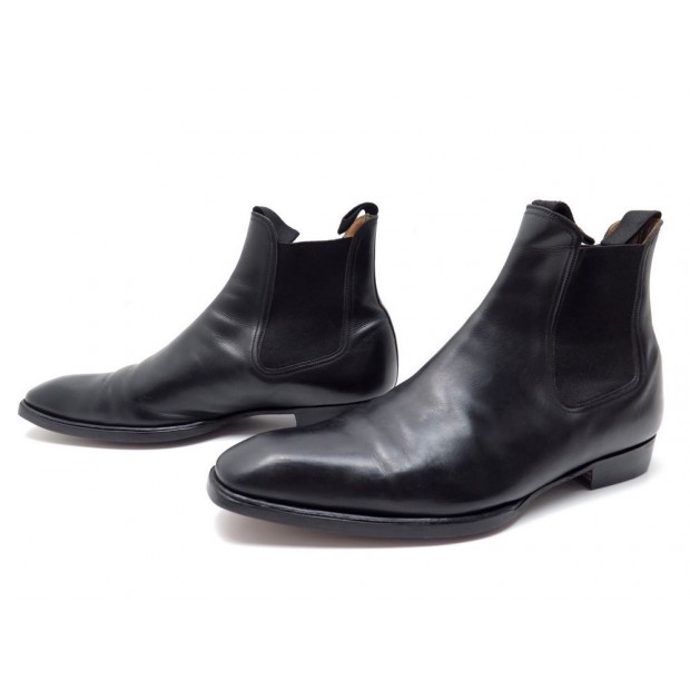 CHAUSSURES JM WESTON 631 BEAUBOURG BOTTINES 9C 43 CUIR BOOTS + EMBAUCHOIRS 919