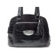 SAC A MAIN LANCEL ADJANI GM CUIR FACON CROCO NOIR 