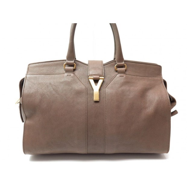 SAC A MAIN YVES SAINT LAURENT 279079 CHYC MEDIUM EN CUIR MARRON HAND BAG 1600€