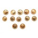 NEUF LOT DE 12 BOUTONS CHANEL LOGO CC EN METAL DORE VESTE MANTEAU SET OF BUTTONS