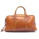 SAC DE VOYAGE ASTON MARTIN HOLDALL A MAIN DE WEEK-END EN CUIR FAUVE PATINE 