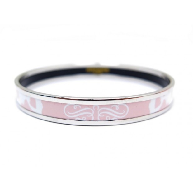 NEUF BRACELET HERMES FIN BRIDES DE GALA TATTOO EMAIL 6.5 CM ACIER ARGENTE 380€