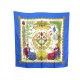 NEUF FOULARD HERMES 1789 LIBERTE EGALITE FRATERNITE SOIE BLEU CARRE 90 CM 360€