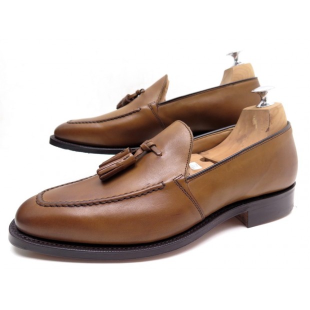 NEUF CHAUSSURES CHURCH'S HARROW MOCASSINS A PAMPILLES 7.5G 41.5 CUIR SHOES 520 