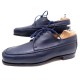 NEUF CHAUSSURES JM WESTON 6.5C 40 40.5 EN CUIR BLEU MARINE NAVY 