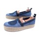 NEUF CHAUSSURES LOUIS VUITTON BLUE SHORE 40 ESPADRILLES TOILE BLEU SHOES 650€