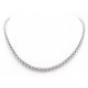 CHAINE CHOPARD MAILLE JASERON 42 CM EN OR BLANC 18K 26 GR COLLIER GOLD NECKLACE