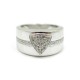 BAGUE MAUBOUSSIN T 51 OR BLANC DIAMANTS 