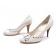 NEUF CHAUSSURES CHRISTIAN DIOR ESCARPINS 38.5 EN CUIR ECRU BOITE SAC SHOES 470€