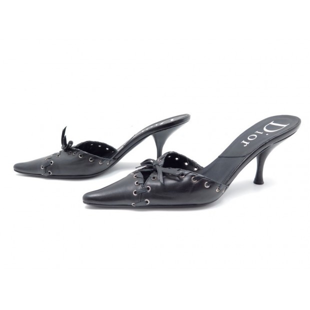 CHAUSSURES CHRISTIAN DIOR 38 NOIR MULES