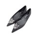 CHAUSSURES CHRISTIAN DIOR I LOVE DIOR BALLERINES 38 TOILE MONOGRAMEE NOIR SHOES