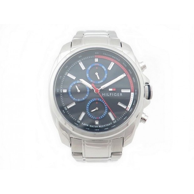 NEUF MONTRE TONY HILFIGER QUARTZ ACIER 