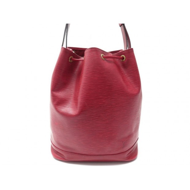 VINTAGE SAC A MAIN LOUIS VUITTON NOE GM EN CUIR EPI ROUGE TROUSSE HAND BAG 1640€