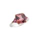 BAGUE T 52 EN OR BLANC ET TOURMALINE ROSE 2.7 GR BIJOU WHITE GOLD RING JEWEL