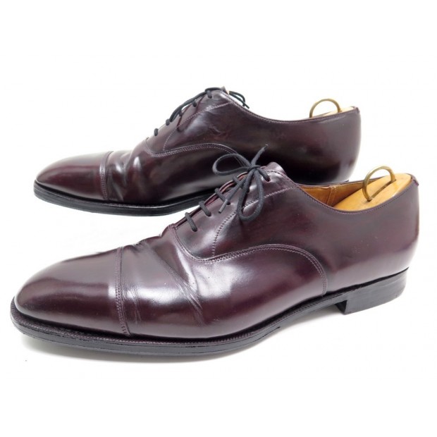 CHAUSSURES CHURCHS BALMORAL 10.5C 44.5 EN CUIR BORDEAUX + EMBAUCHOIRS 640€