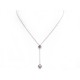 COLLIER TIFFANY & CO SAUTOIR TORQUE EN OR BLANC 18K 3.3GR DIAMANT NECKLACE 1850€