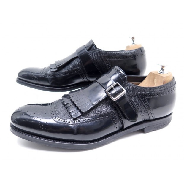 NEUF CHAUSSURES CHURCH'S SHANGHAI 5 ED LIMITEE 9 43 CUIR NOIR VERNI SHOES 850€