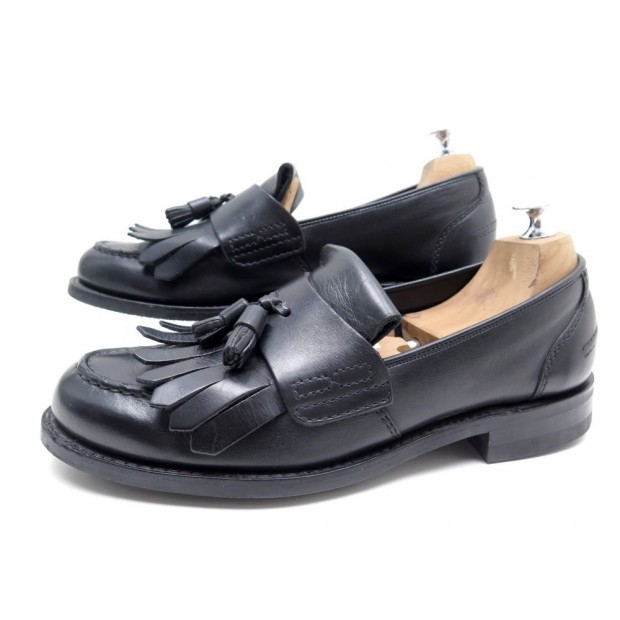 CHAUSSURES CHURCH'S PARKBRIDGE MOCASSINS A FRANGES 9 43 EN CUIR NOIR SHOES 450€