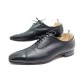 NEUF CHAUSSURES HERMES NAPOLI 44 RICHELIEU CUIR NOIR 