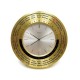 VINTAGE PENDULETTE REVEIL HERMES WORLD TIME GMT EN LAITON ALARM CLOCK GOLDEN