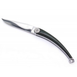 NEUF COUPE PAPIER HERMES HERLAG PAR LAGUIOLE CUIR VERT COUTEAU PAPER KNIFE 640€