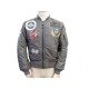 NEUF BLOUSON AVIREX FLYING JACKET MA-1 M 48 50 MANTEAU AVIATEUR KAKI COAT 255€