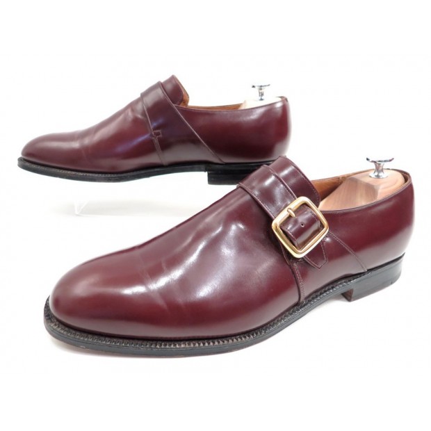 CHAUSSURES CHURCH'S WESTBURY 10.5F 44.5 A BOUCLE CUIR BORDEAUX SHOES 590€