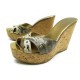 CHAUSSURES JIMMY CHOO 39 SANDALES TALONS COMPENSES CUIR PYTHON MULES SHOES 650€