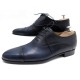 CHAUSSURES BERLUTI RICHELIEU EN CUIR NOIR PATINE BLEUE 7.5 41.5 