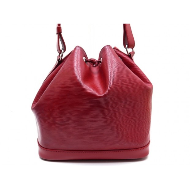 SAC A MAIN LOUIS VUITTON NOE PM SEAU EN CUIR EPI ROUGE RED HAND BAG PURSE 1410€