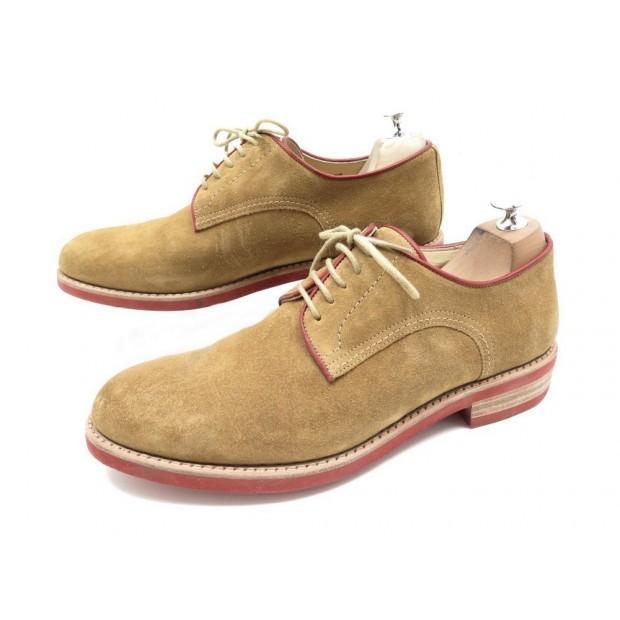 CHAUSSURES JEAN BAPTISTE RAUTUREAU DERBY 44 EN DAIM MARRON BROWN DEER SHOES 435€