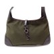 SAC A MAIN GUCCI JACKIE 28628 EN TOILE KAKI & CUIR MARRON CANVAS HAND BAG 900€