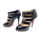 CHAUSSURES CHRISTIAN LOUBOUTIN ESCARPINS GRIL JAZZ 40 CUIR VERNI NOIR SHOES 750€