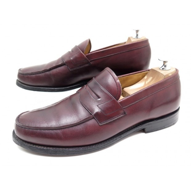 CHAUSSURES CHURCH'S WESLEY MOCASSINS 8F 42 EN CUIR BORDEAUX LOAFERS SHOES 520€