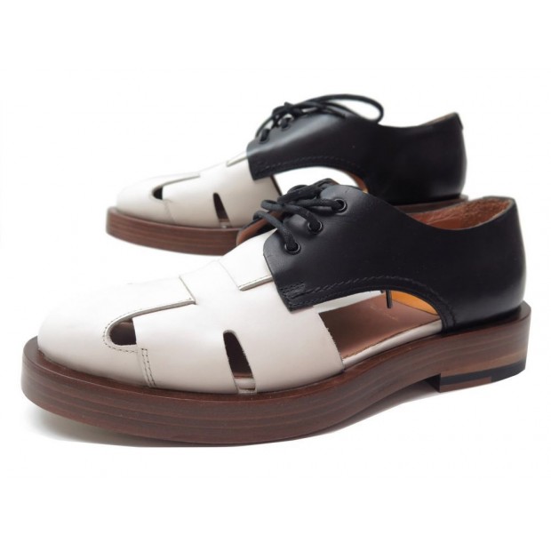 NEUF CHAUSSURES PAUL SMITH CYRIL 36 CUIR BICOLORE 